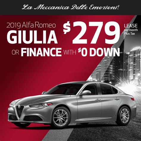 alfa romeo giulia lease offers